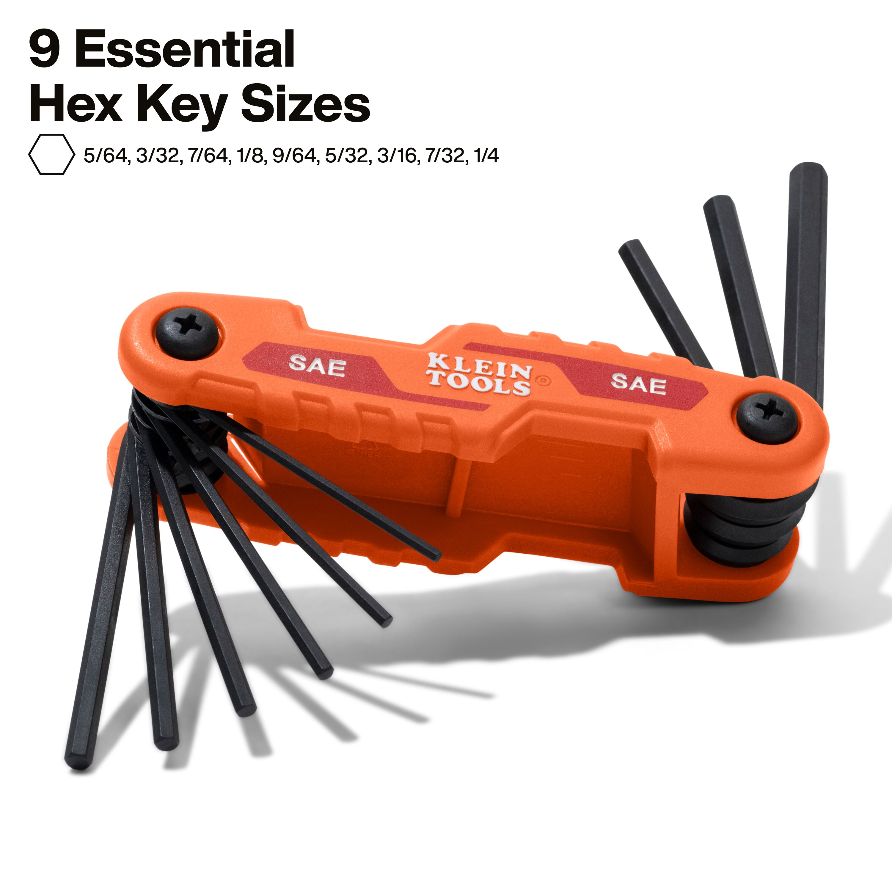Klein Tools Compact Folding Hex Key Set, SAE from Columbia Safety